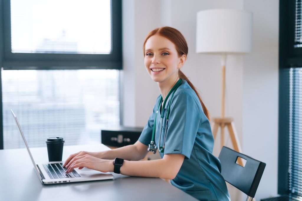 Virtual medical staff working for an allergy clinic to help with patient surges